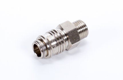 Quick coupling socket, male thread - DN5