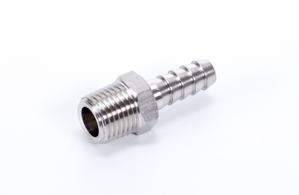 Barbed hose fitting, conical - INOX