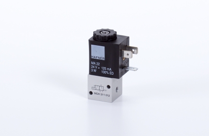 3/2-solenoid-valve, directly actuated, n.o., M5