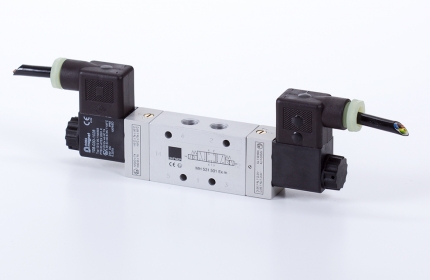 5/3-solenoid-valve, centre exhausted, G1/8, ATEX