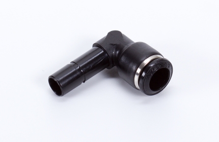 Reducer for push-in fittings, elbow